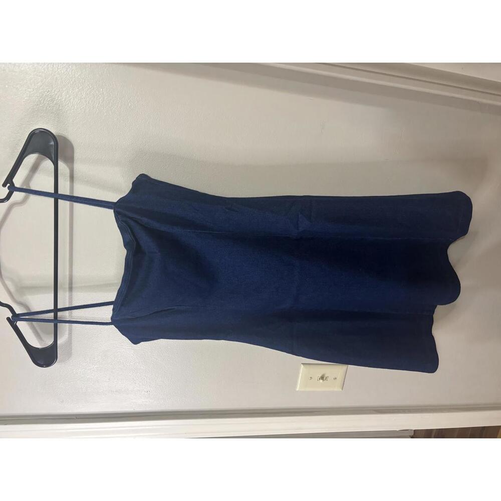 Stylish Susana Monaco Dark Denim Slip Dress Small